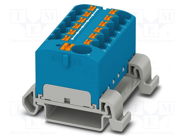 Splice terminal: rail; 32A; 800V; push-in; PA; 0.2÷6mm2; W: 46.3mm