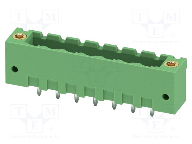 PCB headers, nominal cross section: 2.5 mm?, color: green, n