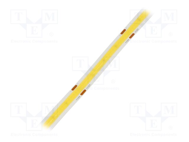 COB LED tape; white cold; 8mm; white PCB; IP20; 180°; 8W/m; 48VDC