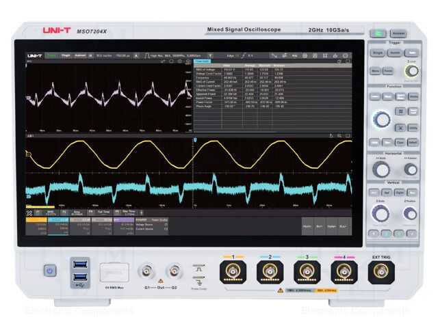 Oscilloscope: digital; Ch: 4; 2GHz; 10Gsps; 2Mpts; 100p÷1ks/div