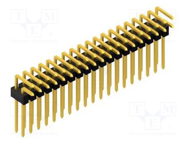 Connector: pin strips; pin header; male; PIN: 38; 2.54mm; THT; 2x19