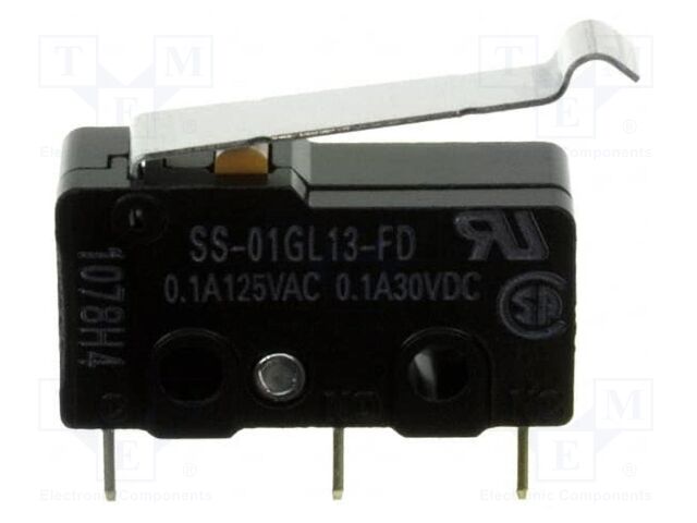Microswitch SNAP ACTION; with lever with roller simulation