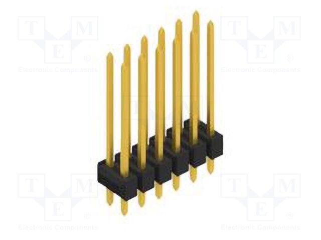 Connector: pin strips; pin header; male; PIN: 12; 2.54mm; THT; 2x6