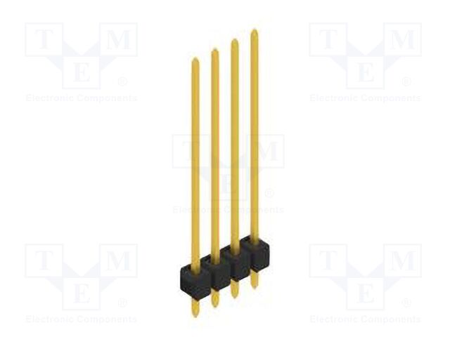 Connector: pin strips; pin header; male; PIN: 4; 2.54mm; THT; 1x4