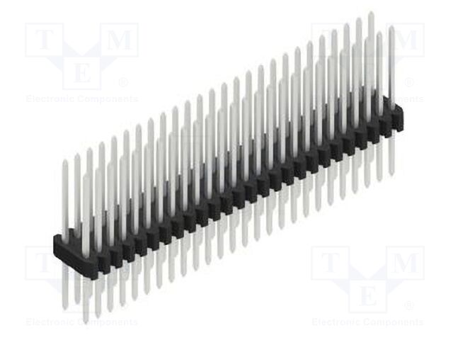 Connector: pin strips; pin header; male; PIN: 52; 1.27mm; THT; 2x26