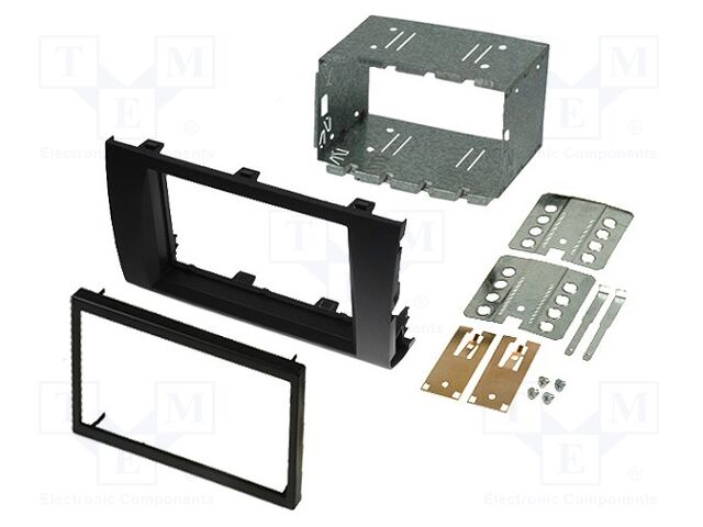 Radio mounting frame; Suzuki; 2 DIN; black