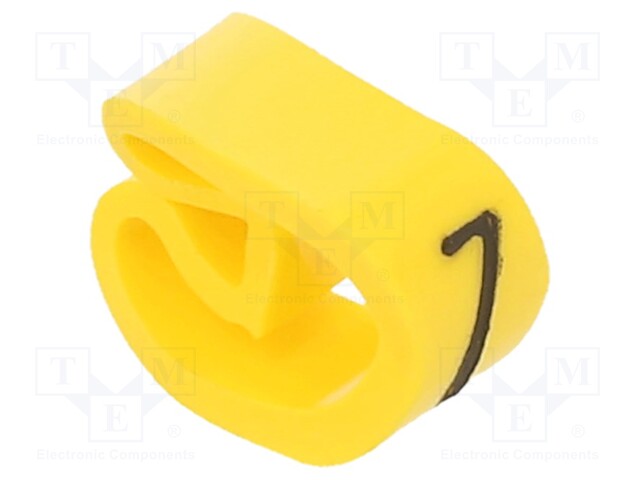 Markers for cables and wires; Label symbol: 7; 4÷10mm; PVC; PA