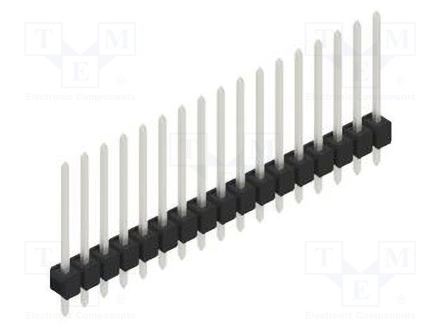Connector: pin strips; pin header; male; PIN: 17; 2.54mm; THT; 1x17
