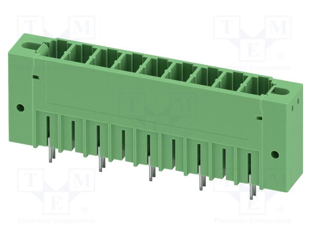 PCB headers, nominal cross section: 6 mm?, color: green, nom