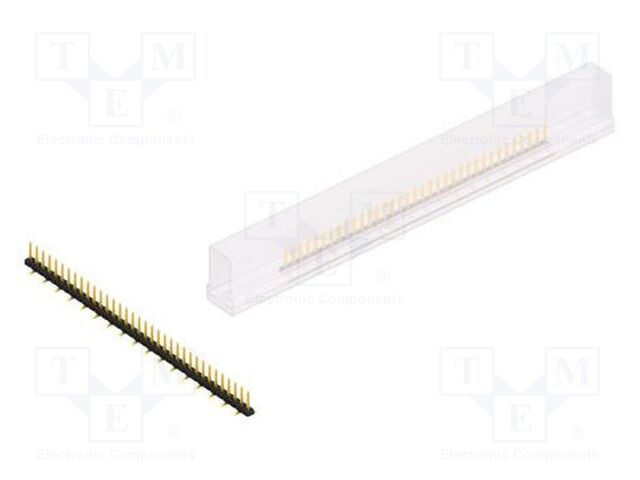 Connector: pin strips; pin header; male; PIN: 35; 2mm; SMT; 1x35