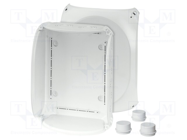 Enclosure: junction box; IP66; grey