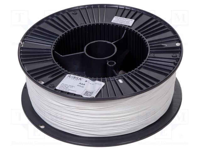 Filament: ASA; 1.75mm; white; 220÷250°C; 2.5kg