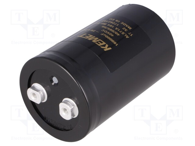 Capacitor: electrolytic; 180000uF; 40VDC; Leads: screw; ESR: 9mΩ