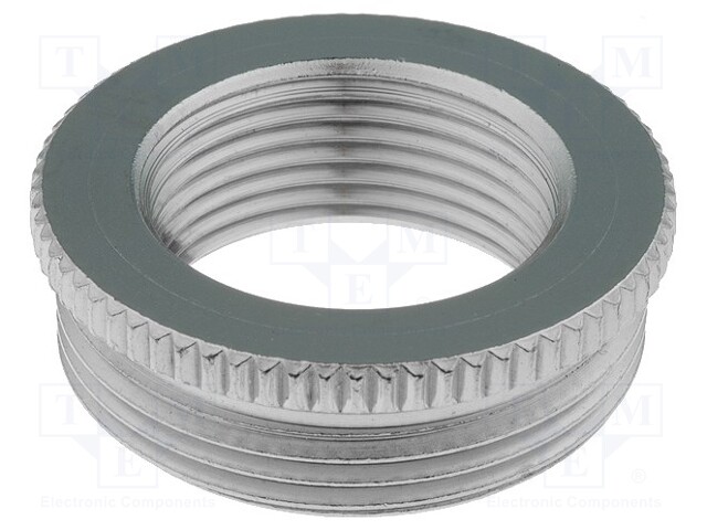 Reduction of threads for glands; Int.thread: PG16; brass; nickel