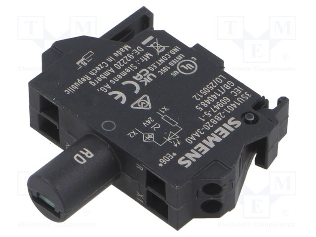 Illuminating unit; 22mm; 3SU1.5; -25÷70°C; Illumin: LED; 24VAC