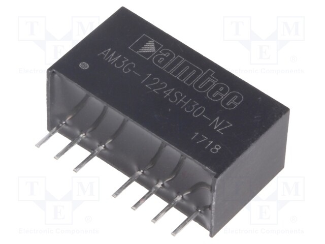 Converter: DC/DC; 3W; Uin: 9÷18V; 24VDC; Iout: 125mA; SIP8; 4.9g