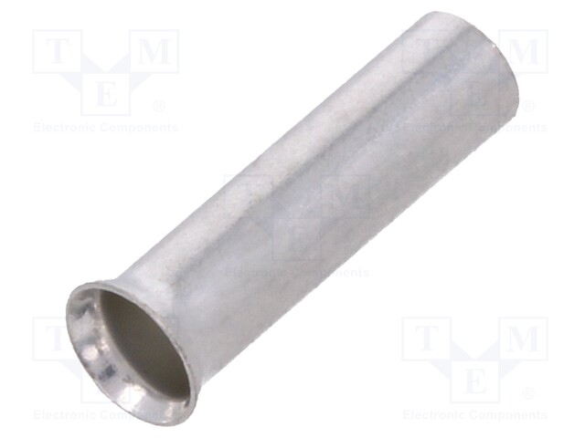 Bootlace ferrule; non-insulated; copper; 2.5mm2; 10mm; tinned