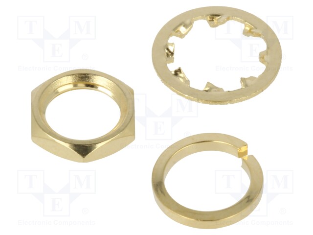 Accessories: washer + nut