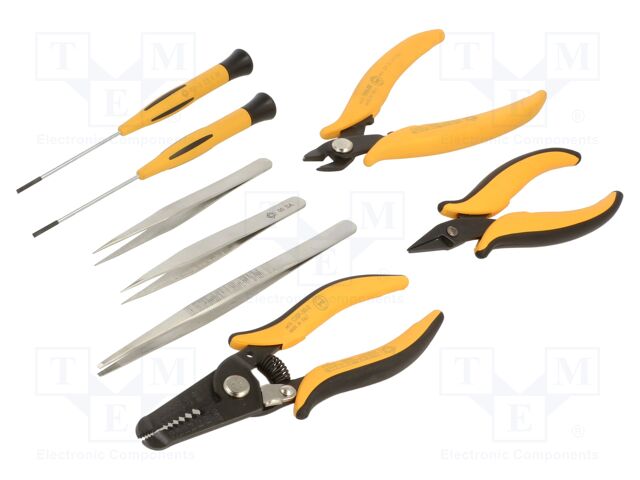 Kit: general purpose; bag; 9pcs.