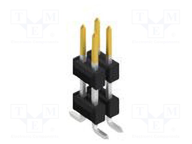 Connector: pin strips; pin header; male; PIN: 4; 2.54mm; SMT; 2x2