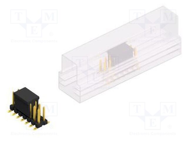 Connector: pin strips; pin header; male; PIN: 14; 2.54mm; SMT; 2x7