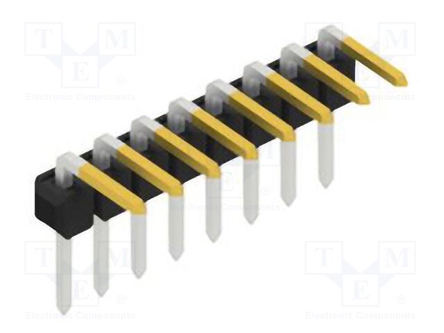 Connector: pin strips; pin header; male; PIN: 8; 2.54mm; THT; 1x8