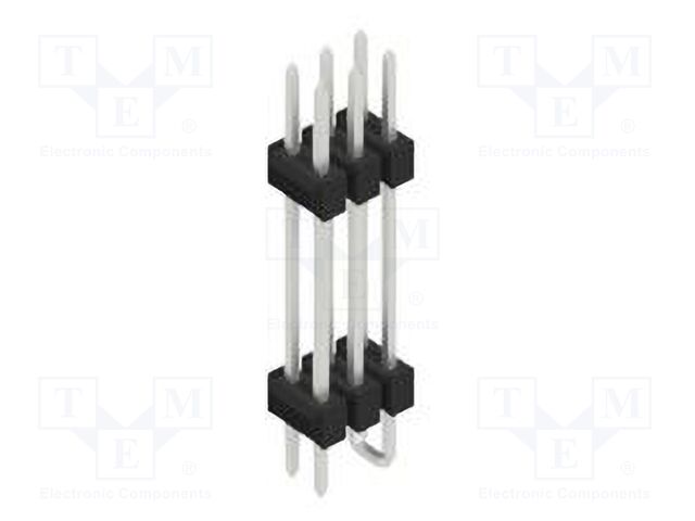 Connector: pin strips; pin header; male; PIN: 6; 2.54mm; SMT; 2x3