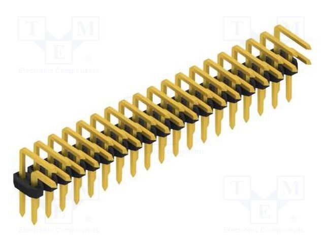 Connector: pin strips; pin header; male; PIN: 38; 2mm; THT; 2x19