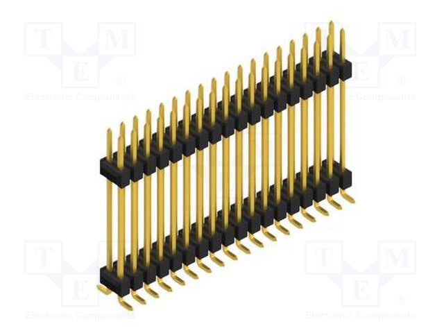 Connector: pin strips; pin header; male; PIN: 36; 2.54mm; SMT; 2x18