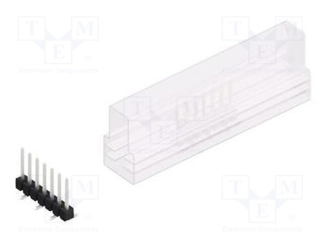 Connector: pin strips; pin header; male; PIN: 7; 2.54mm; SMT; 1x7