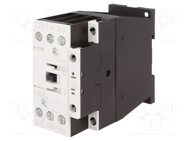 Contactor: 3-pole; NO x3; Auxiliary contacts: NO; 24VDC; 32A; 690V