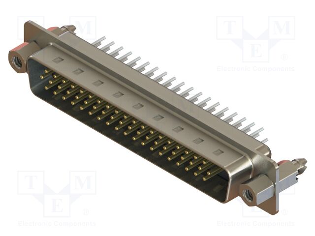 Connector: D-Sub HD; PIN: 62; socket; male; straight; THT; MHDD