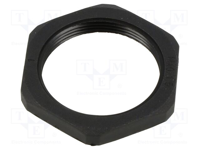 Nut; M40; 50mm; black; -40÷100°C; Thread: metric; Pitch: 1.5