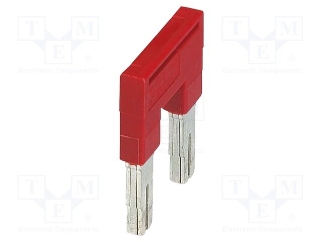 Bridge, Plug-in bridge, color: red, contact surface: Tin, pr