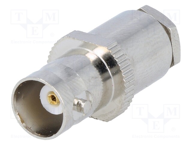 Plug; BNC; female; straight; 75Ω; RG59; soldering