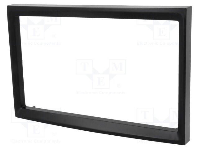 Radio mounting frame; Citroën,Fiat,Peugeot; 2 DIN; black