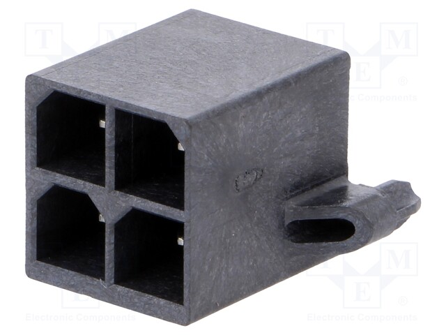 Socket; wire-board; male; Mega-Fit; 5.7mm; PIN: 4; Layout: 2x2; 23A