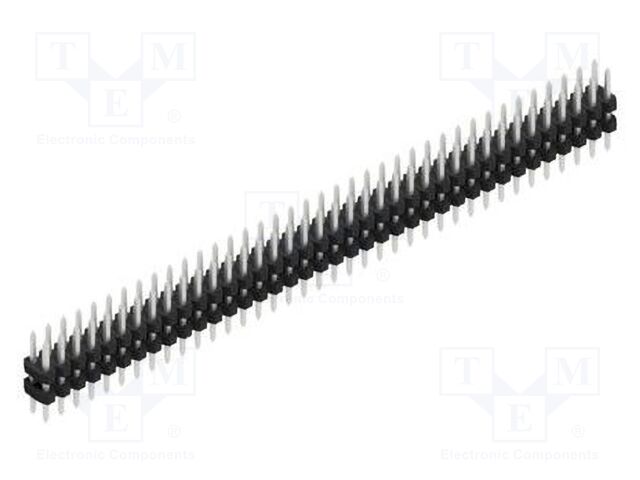 Connector: pin strips; pin header; male; PIN: 76; 2mm; THT; 2x38