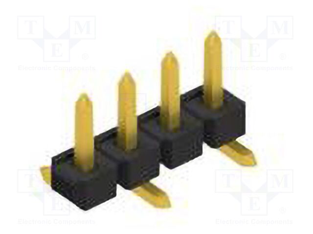 Connector: pin strips; pin header; male; PIN: 4; 2.54mm; SMT; 1x4