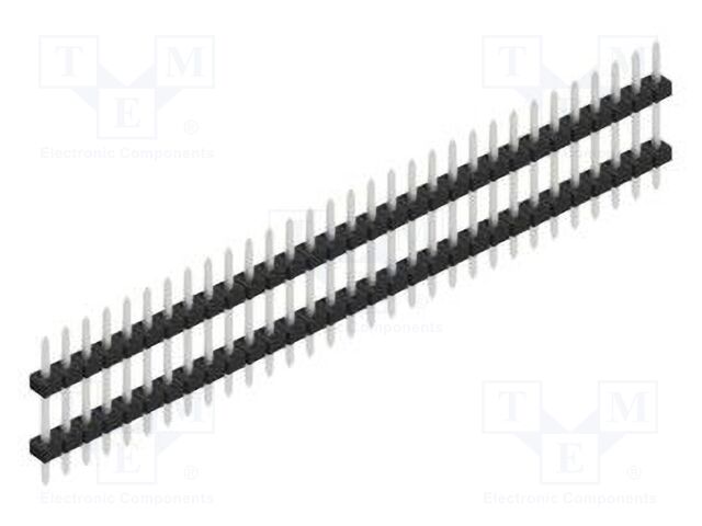 Connector: pin strips; pin header; male; PIN: 31; 2mm; THT; 1x31