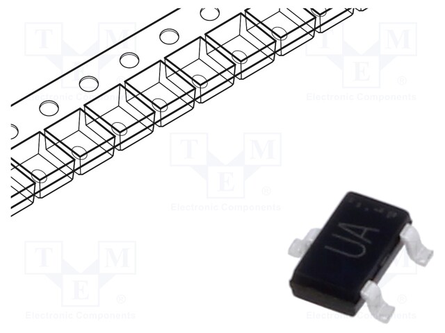 Transistor: P-MOSFET; unipolar; -30V; -3A; Idm: -12A; 1W; SOT346
