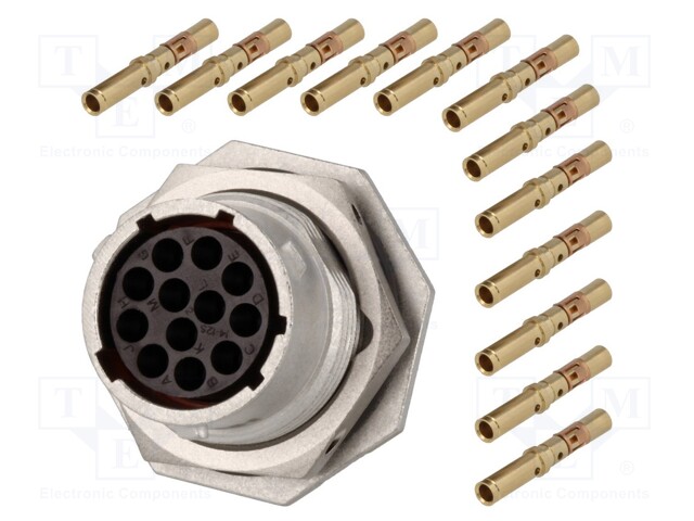 Connector: circular; Series: RT360; socket,plug; female; crimped