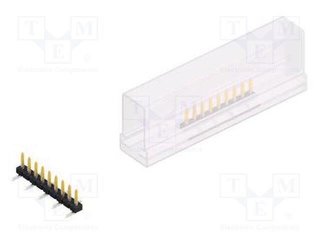 Connector: pin strips; pin header; male; PIN: 9; 2mm; SMT; 1x9; 100V