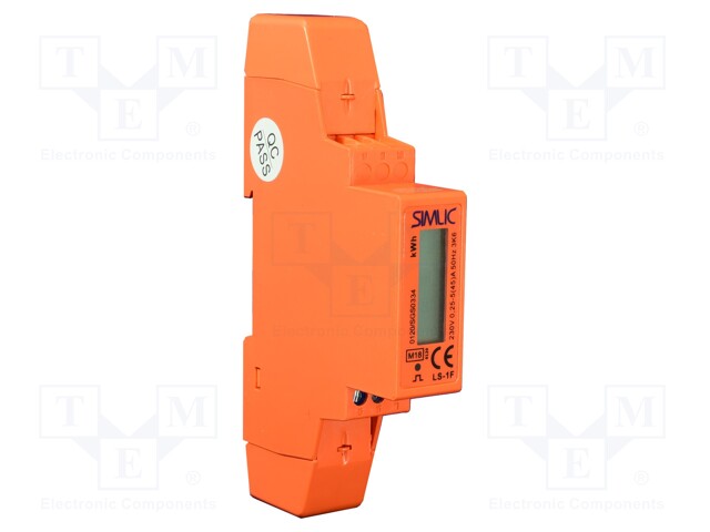 Electric energy meter; digital,mounting; for DIN rail mounting
