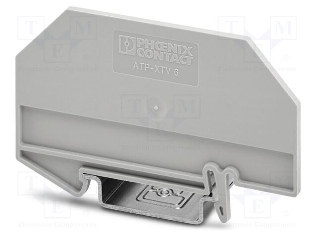 Separating plate; L: 38.2mm; W: 2.2mm; H: 72.8mm; Body: grey