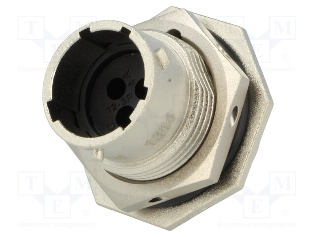 Connector: circular; Series: RT360; socket,plug; male; PIN: 3; IP67