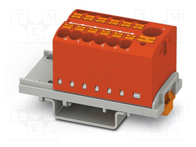Splice terminal: rail; 24A; 690V; push-in; PA; 0.14÷4mm2; W: 28.6mm