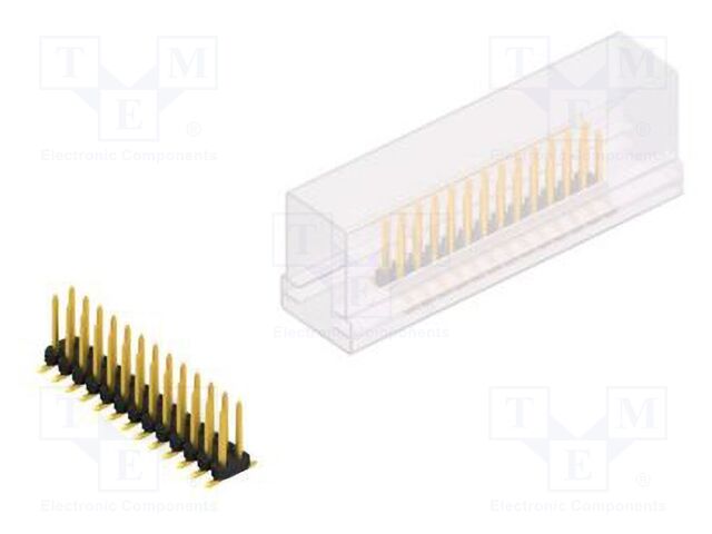 Connector: pin strips; pin header; male; PIN: 26; 2mm; SMT; 2x13