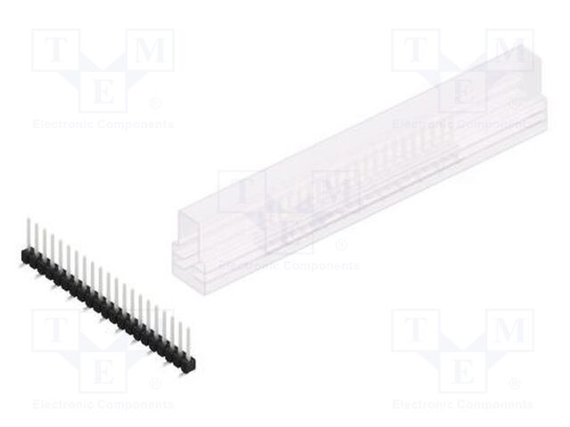 Connector: pin strips; pin header; male; PIN: 21; 2.54mm; SMT; 1x21