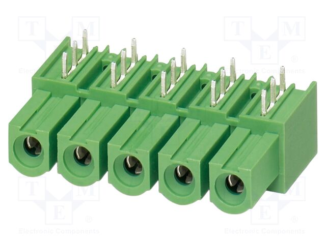 PCB headers, nominal cross section: 16 mm?, color: green, no